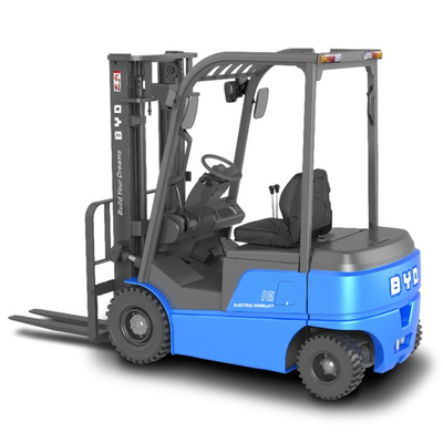 Prodotto in Cina, il carrello elevatore elettrico BYD a quattro pivot pesa da 1,6 a 1,8 tonnellate per Single Drive