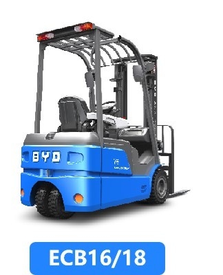 Prodotto in Cina, il carrello elevatore elettrico BYD a quattro pivot pesa da 1,6 a 1,8 tonnellate per il Dual Drive