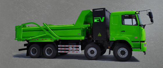 Batteria Geely CATL con scambio di batterie a 282 gradi, camion da scarico elettrico per il trasporto di rifiuti urbani