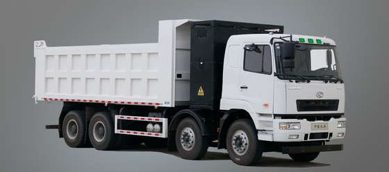 Cina Geely, batteria CATL, cambio batteria a 282 gradi, 8X4 camion da scarico elettrico puro M7 per il trasporto di rifiuti urbani