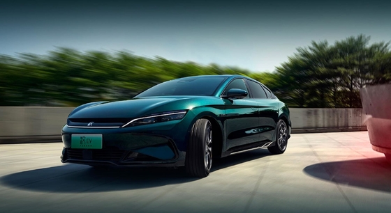 Autovetture di prestazioni BYD in vendita, Han EV edizione limitata, berlina elettrica intelligente a trazione integrale.
