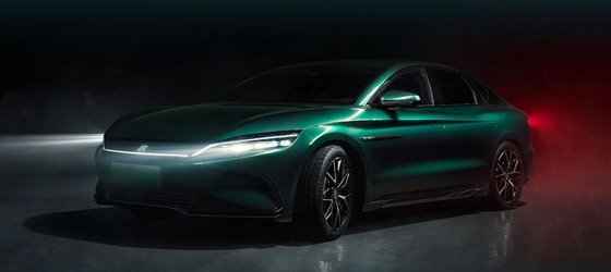 Autovetture di prestazioni BYD in vendita, Han EV edizione limitata, berlina elettrica intelligente a trazione integrale.