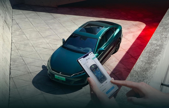 Autovetture di prestazioni BYD in vendita, Han EV edizione limitata, berlina elettrica intelligente a trazione integrale.
