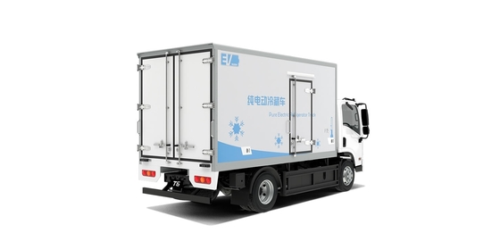 Vendita a caldo 180KM BYD puramente elettrico camion frigo con scatola città consegna
