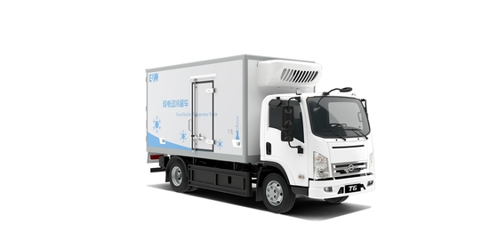 Vendita a caldo 180KM BYD puramente elettrico camion frigo con scatola città consegna