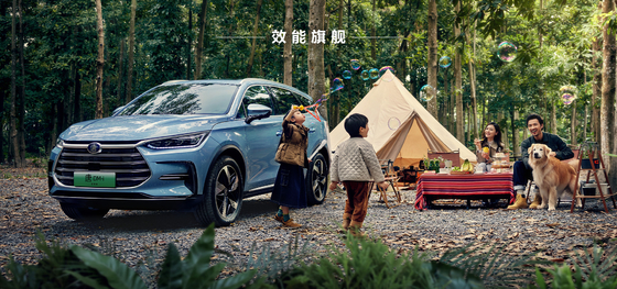 Campione delle vendite Hybrid Range 121KM Esclusivo a trazione anteriore BYD Tang DMI Urban Off Road