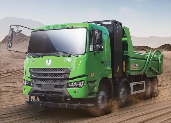 Prodotto in Cina, batteria CATL versione di ricarica a 422 gradi, 8X4 camion di scarico elettrico puro M7 a copertura piatta per il trasporto dei rifiuti urbani