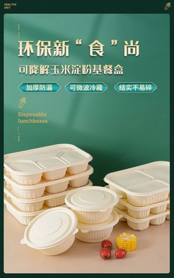 Degradazione, protezione dell'ambiente, salute e sicurezza, scatole per pranzo monouso